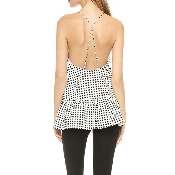 BLACK FAUX LEATHER RACERBACK TOP - Picture 12 of 12